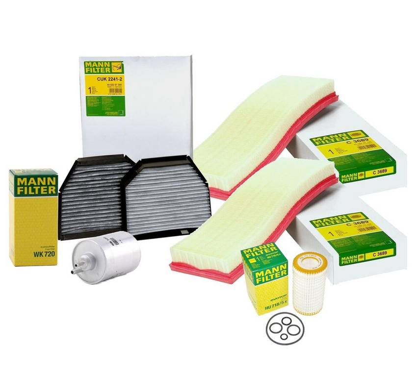 Air / Cabin Air / Fuel / Engine Oil Filter Kit - MANN-FILTER 3737937KIT